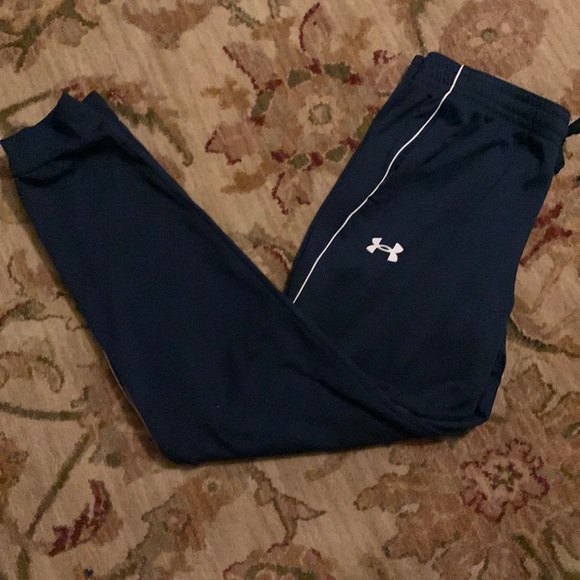 Boys Navy Blue Under Armour Joggers/Sweatpants - Picture 1 of 3